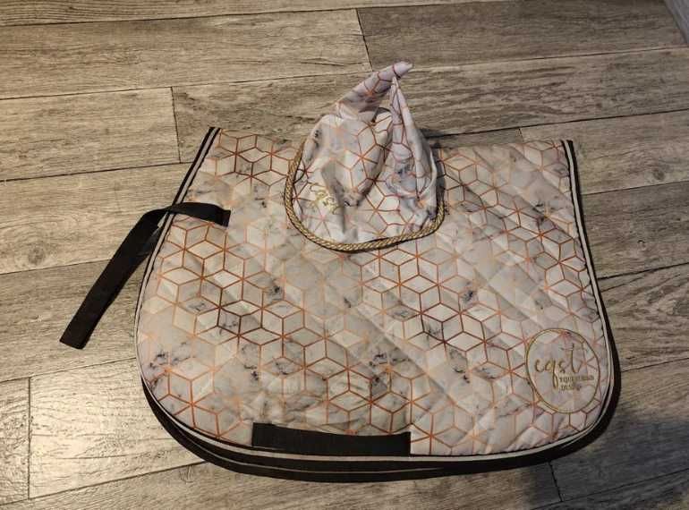 Czaprak full eqst i nauszniki cob marmur limited edition