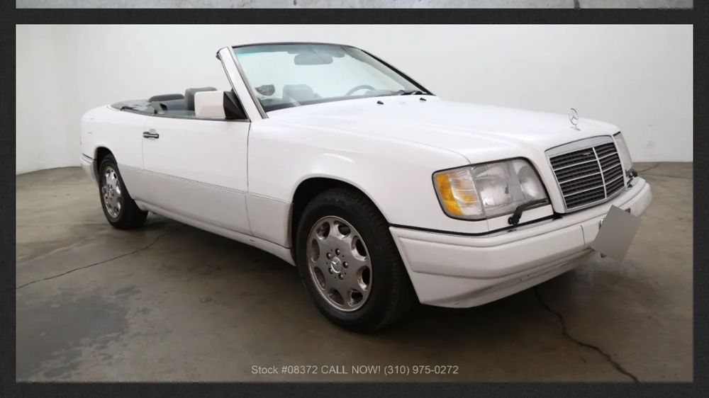 Mercedes-Benz W124 (1984-1993) Mercedes W124 Cabriolet 1995r. z prywatnej kolekcji