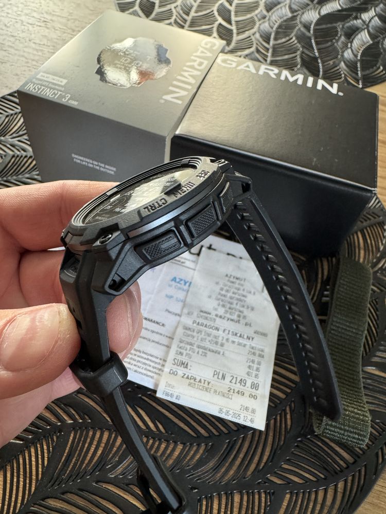 Garmin Instinct 3 Tactical Solar 45 mm MIP Jak NOWY