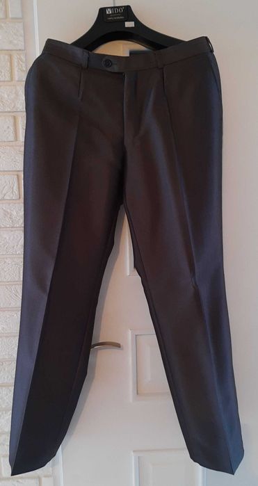 garnitur 2-częściowy szary z połyskiem Vido