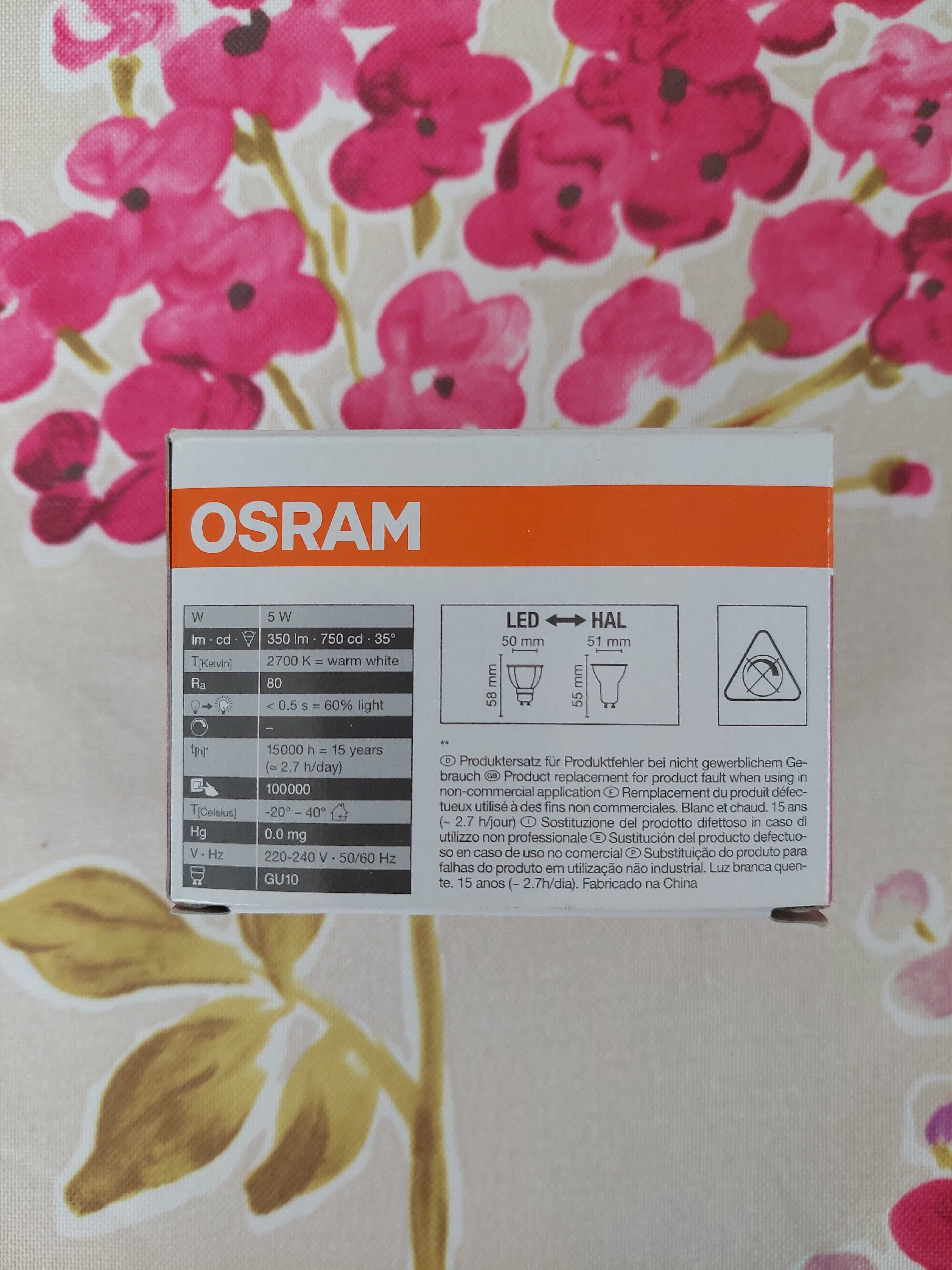 Żarówki LED Osram E27, E14, GU10 NOWE