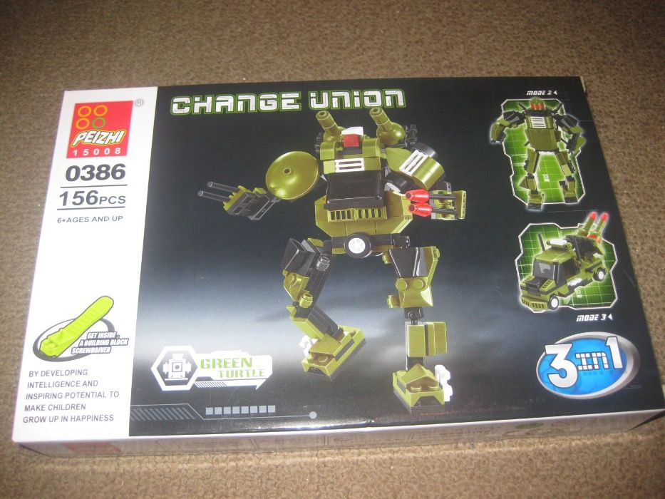 Brinquedos "Change Union" Coleção Completa! Novos!