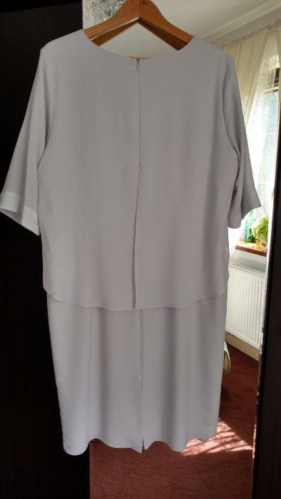 Sukienka szara, elegancka, r.48