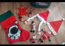 Vários acessórios de Natal