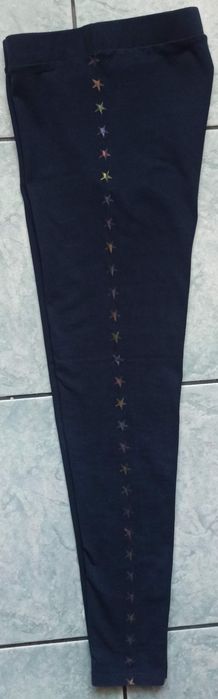 Legginsy dziewczęce lampas gwiazdki.
