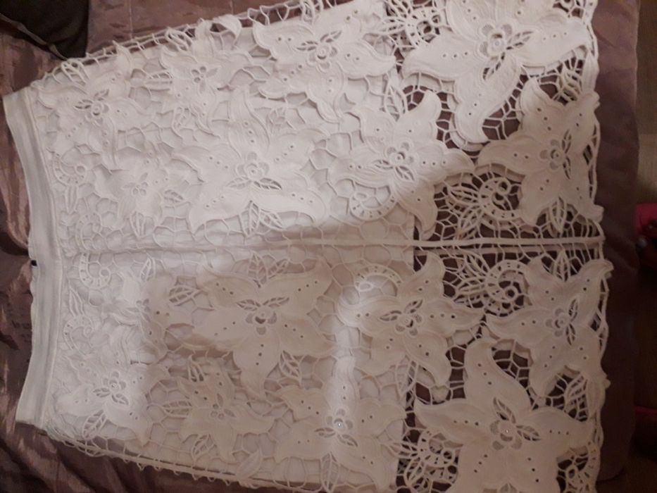 Ажурная натуральная юбка