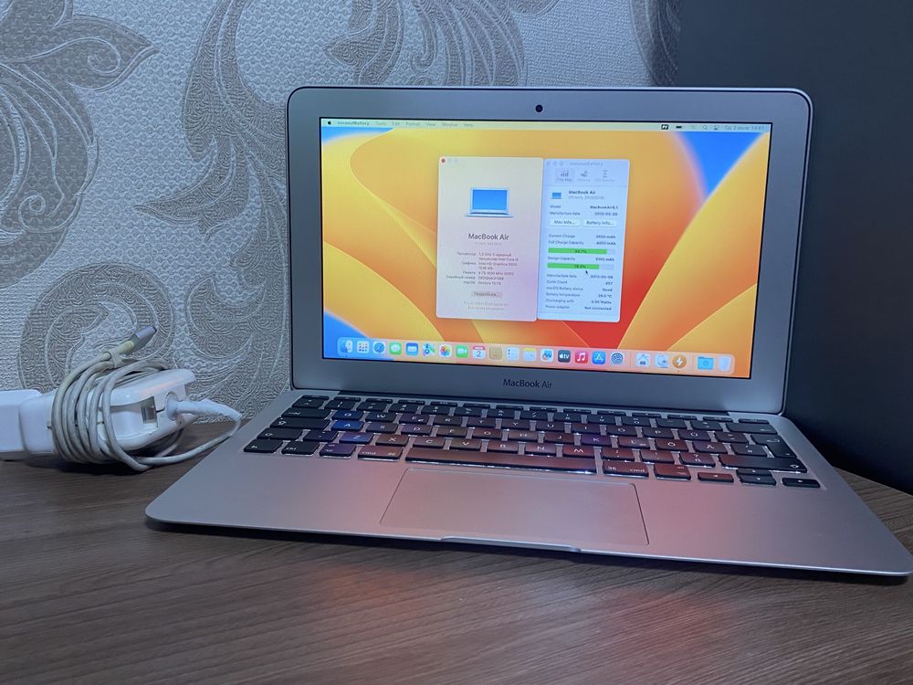 Apple MacBook Air 11 78% 256gb a1465 2013 core i5 ноутбук