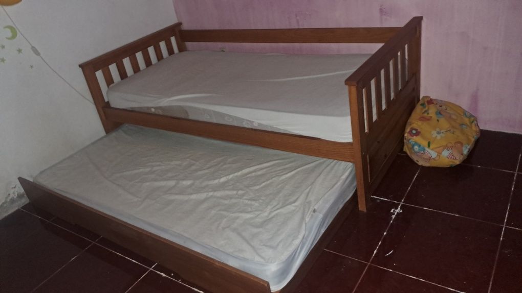 Cama beliche com pouca altura