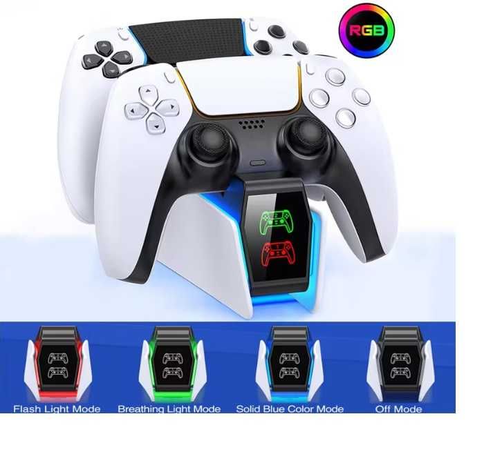 Зарядна станція для контролерів PS5 RGB