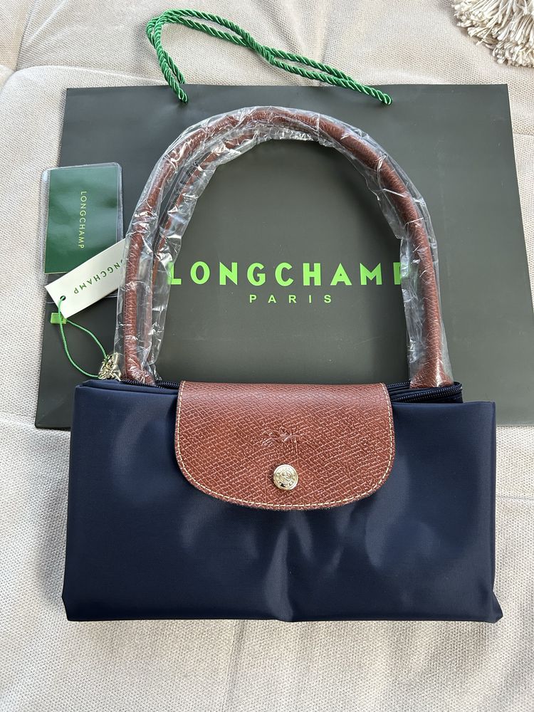 Longchamp torebka granatowa L