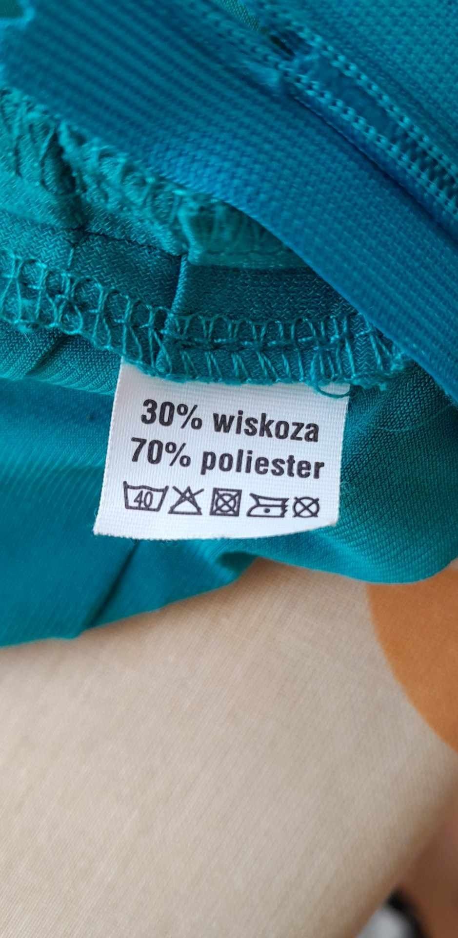 Piękna zielona sukienka damska rozmiar 50