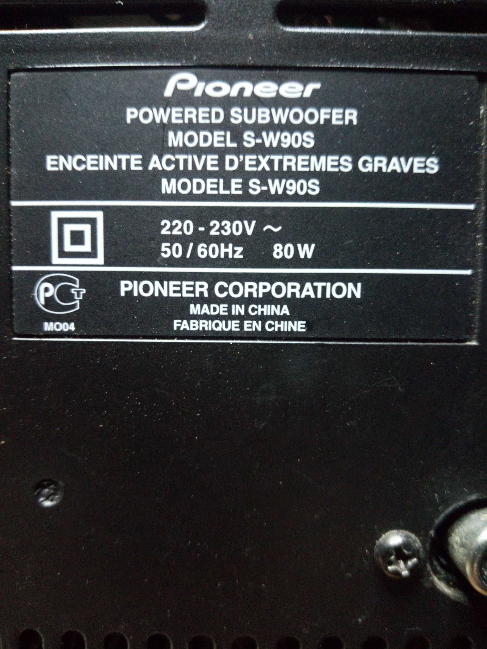 Subwoofer Pioneer 80W model S-W90S
