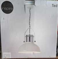Lampa wisząca Ted biała E27 Inspire
