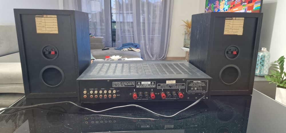 Rotel ra-935bx + colunas jamo compact 70.