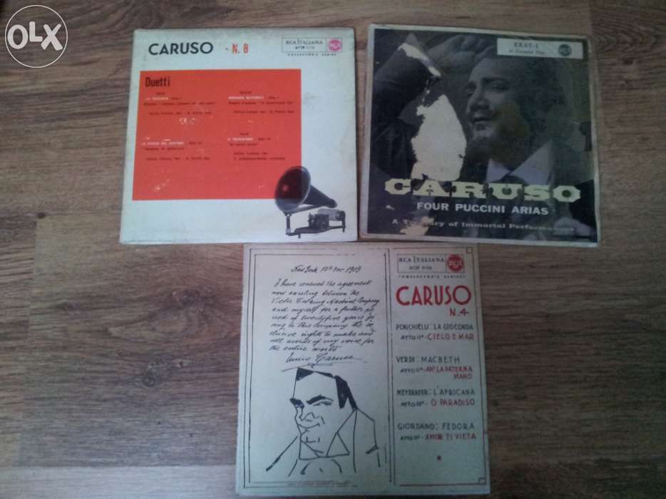 discos de vinil (singles) de Caruso