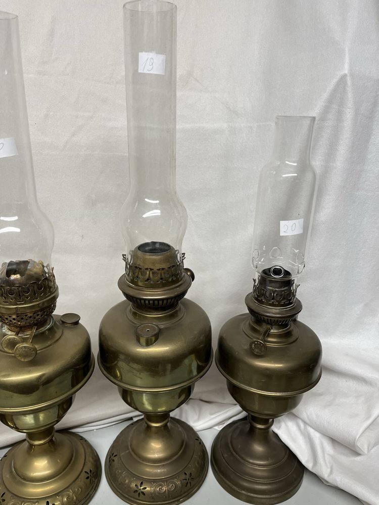 Lampy naftowe mosiadz antyk kolekcja dekoracja