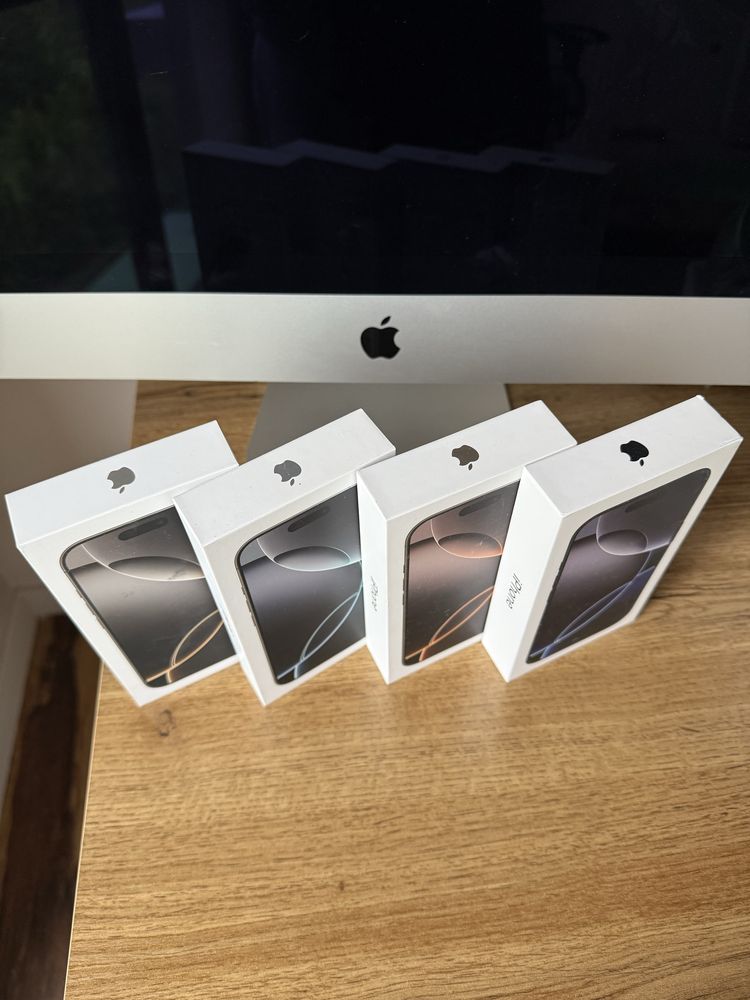 Nowe zaplombowane iPhone 16 Pro 256gb Titanium Natural szary i Black