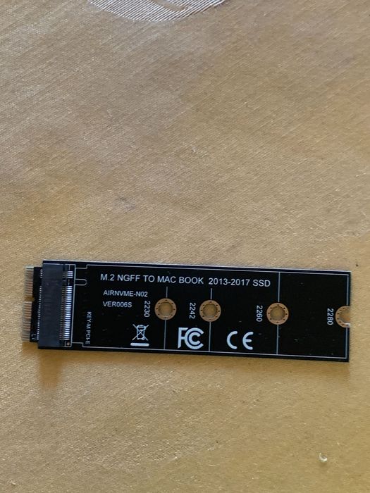 NVMe Adapter for Apple SSD for MacBook Models Released After 201464552459149570121