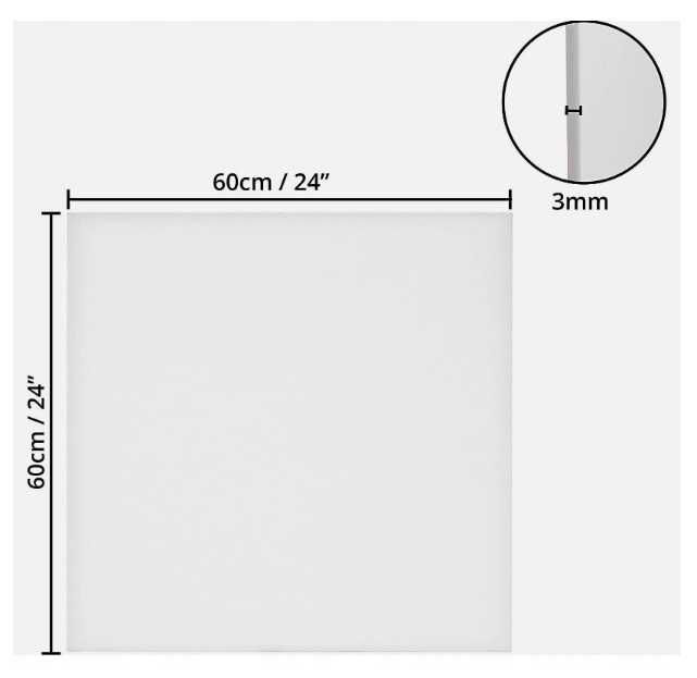 Płótno malarskie - 60 x 60 cm, 3 szt kanwy, wstępnie naciągnięte O39