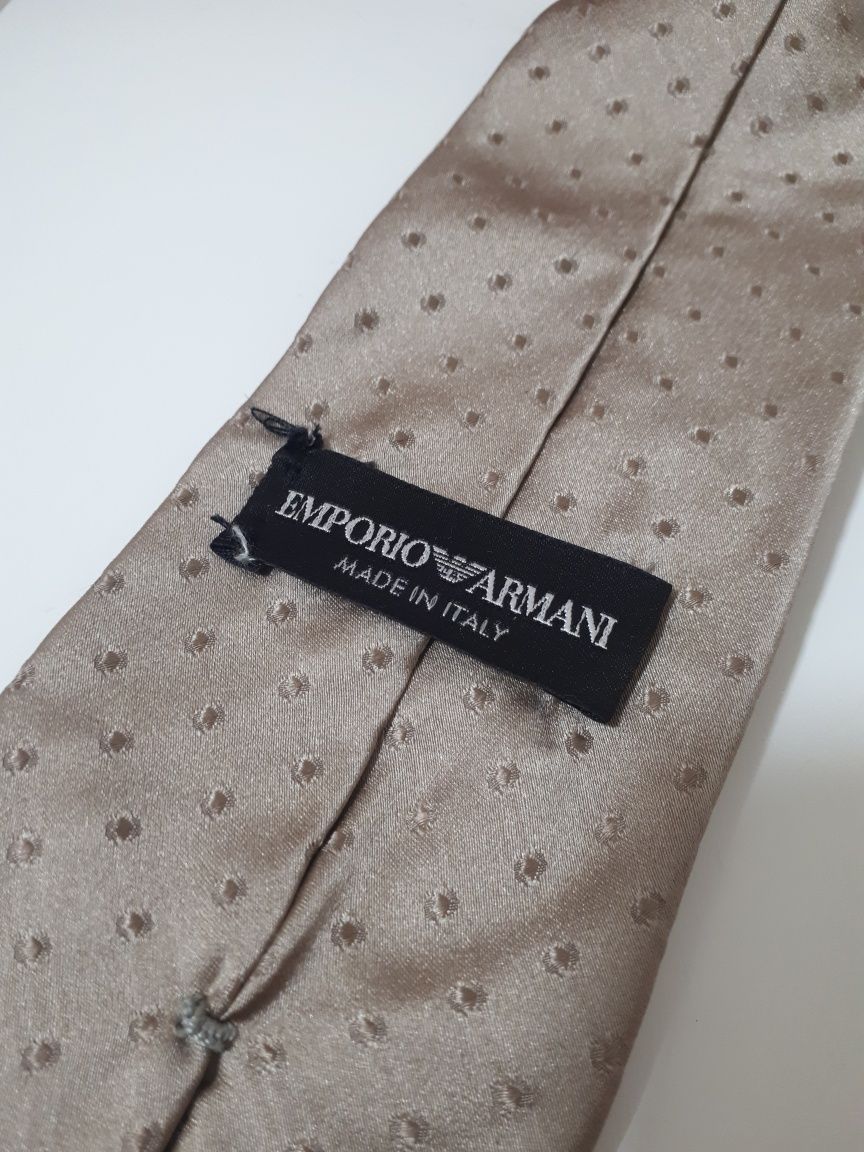 Краватка Emporio Armani галстук шовк шолк шовковий шолковый перламутр