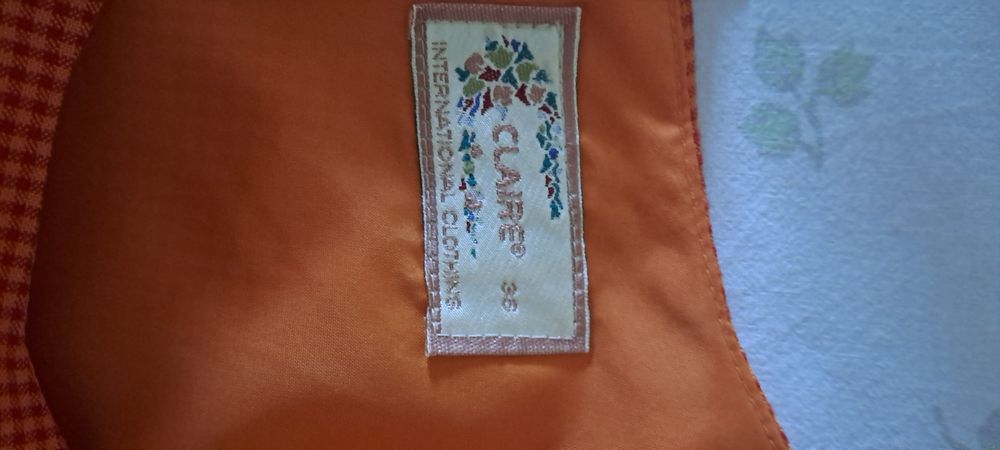 Vestido vintage laranja