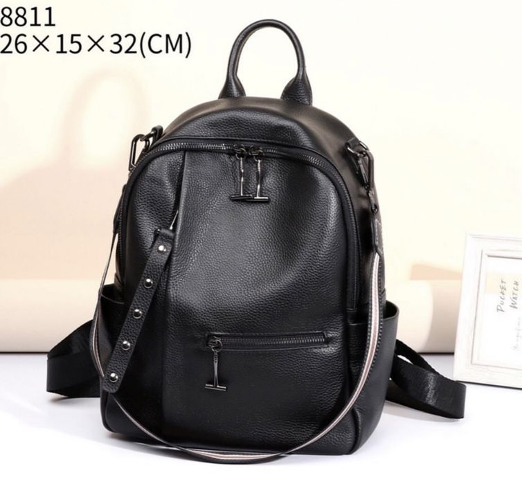 Шкіряний жіночий рюкзак-сумка, Кожаный женский рюкзак