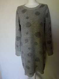 Długi sweter sukienka tunika z dzianiny r M/L