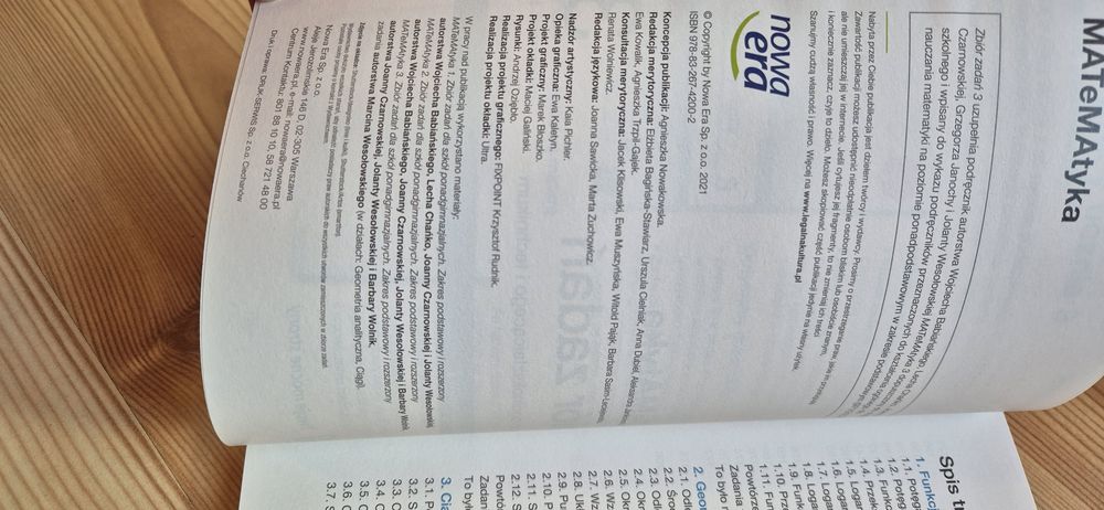 Matematyka 3. Zbiór zadań.