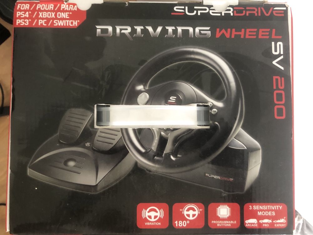 Volante superdrive SV 200 para PC/PS4/XBOX ONE/SWITCH/PS3