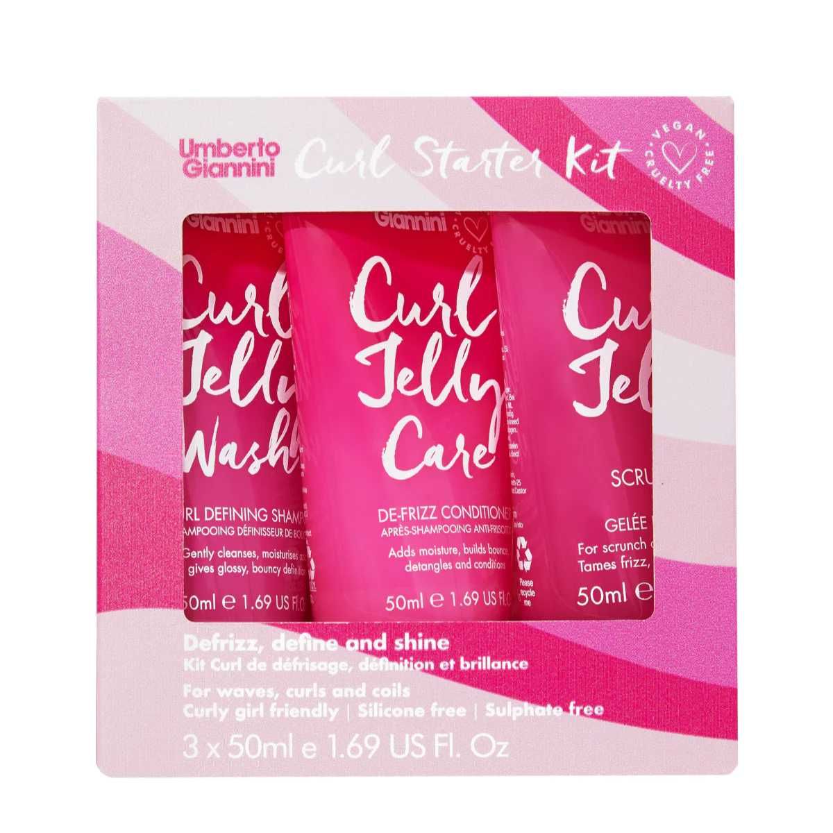 Набір для кучерявого волосся Umberto Giannini, Curl Jelly Starter Kit