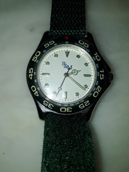Relógio verde vintage anos 80