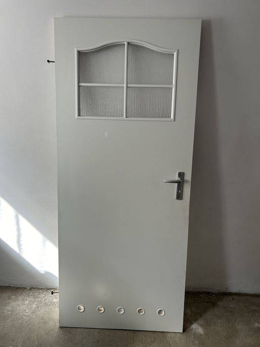 Drzwi łazienkowe białe 80 cm