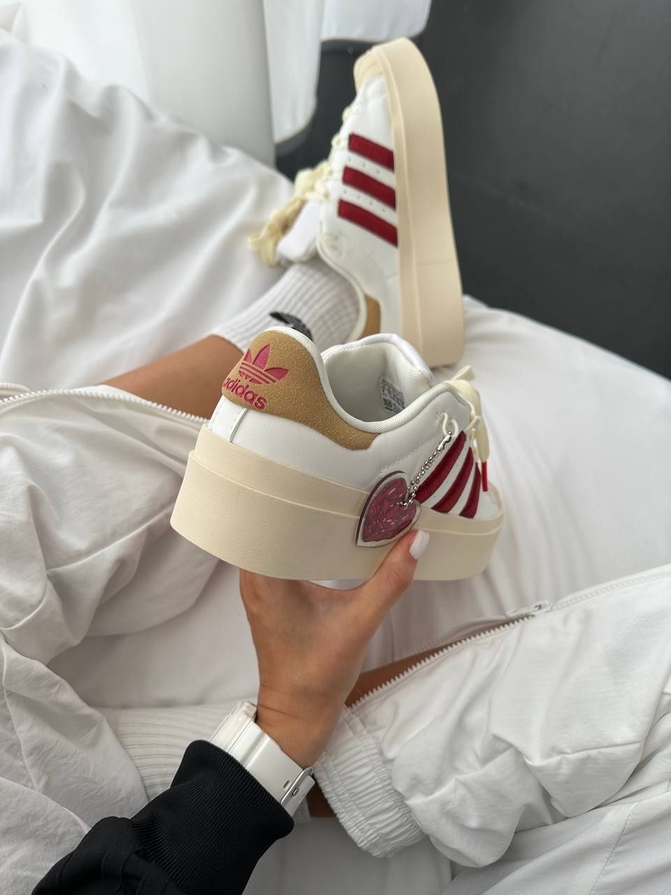 Жіночі кросівки Adidas superstar bonega strawberry cream р36-40