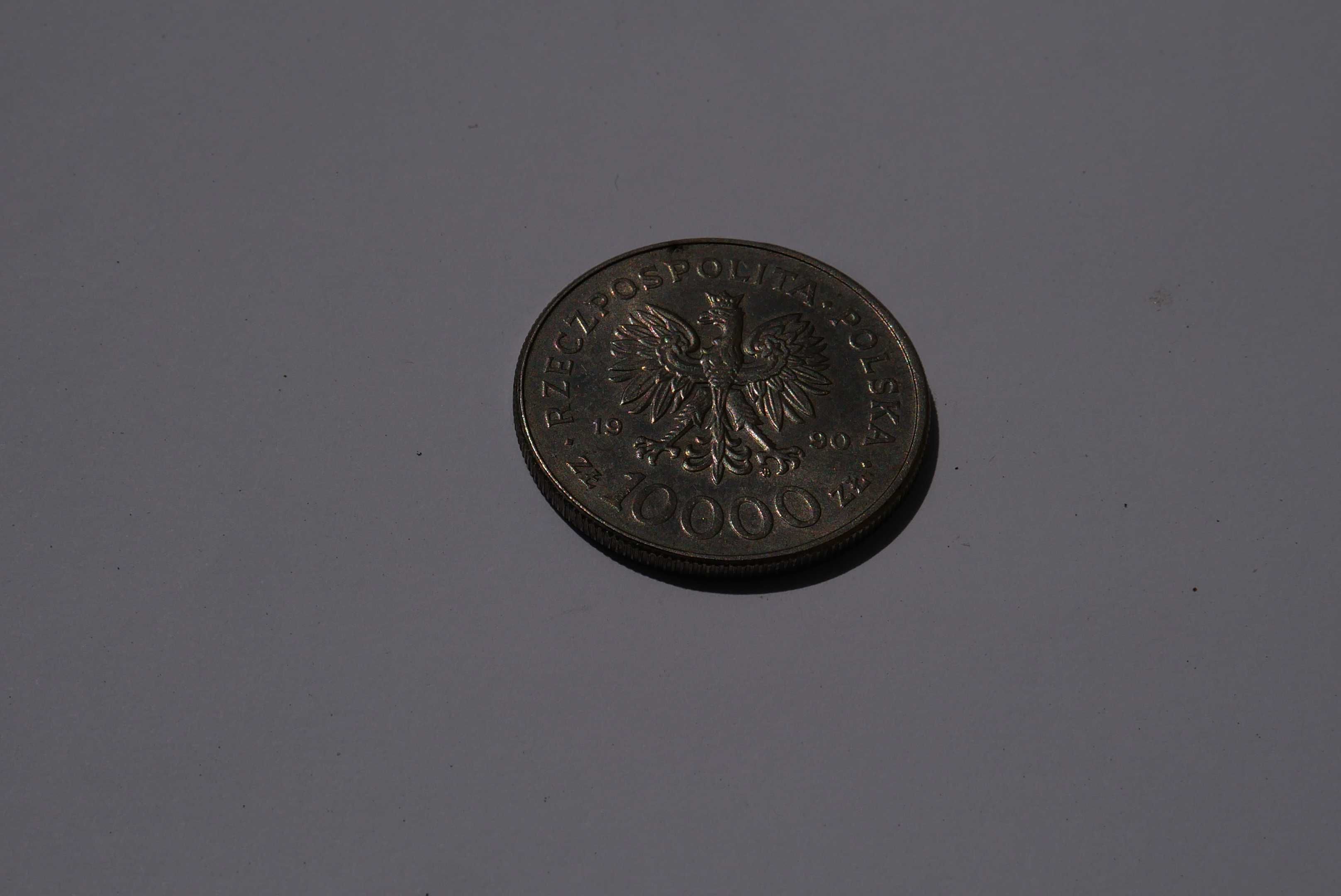 Moneta kolekcjonerska Solidarność 10000 zł 1990