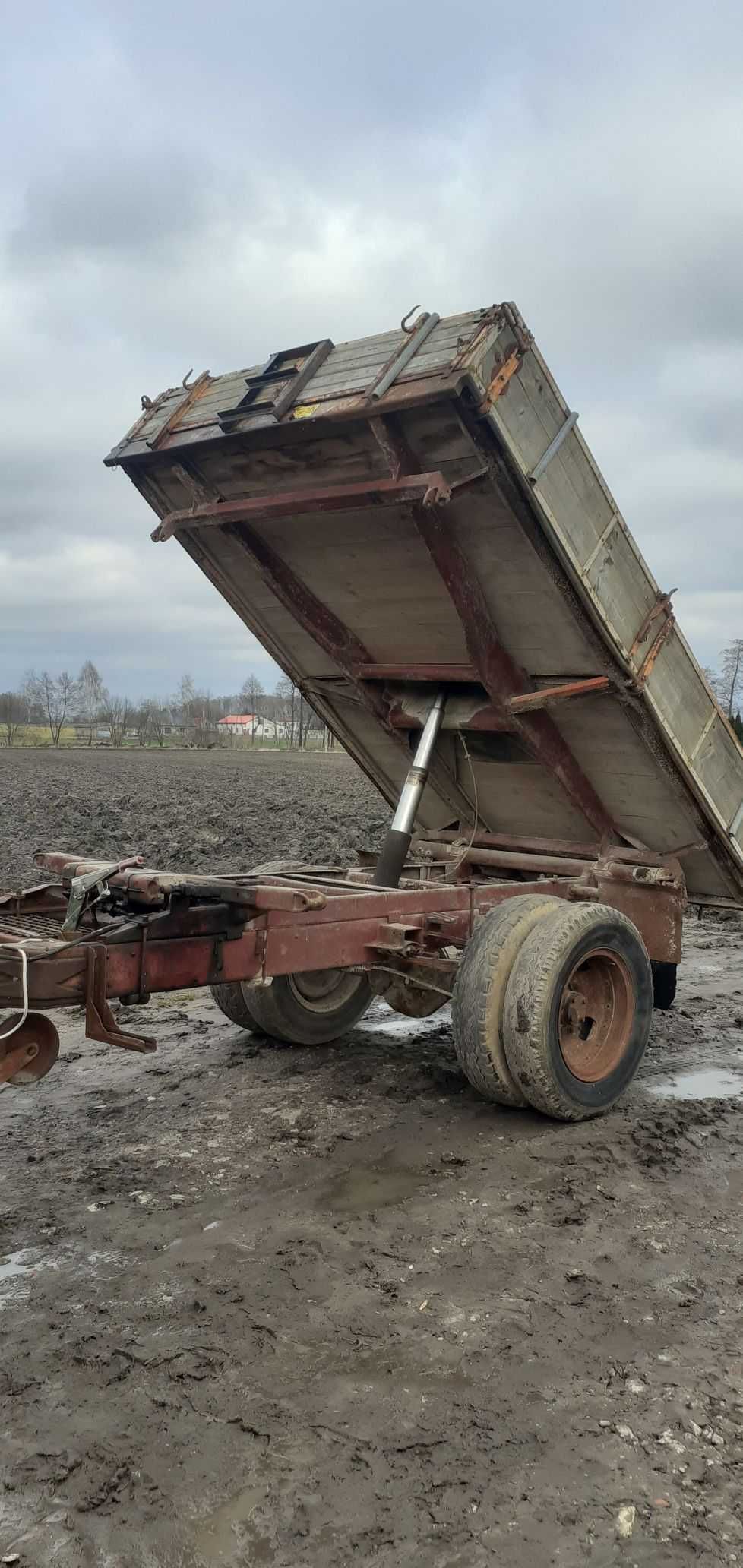 Przyczepa Jednoosiowa Wywrotka 3 Strony Mocna Masywna