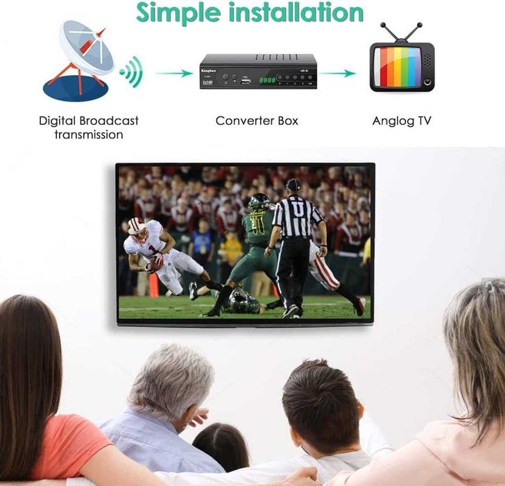 Recetor TDT - DVB-T2 H.265 HEVC 10-bit Full HD 1080P - PVR, Media USB