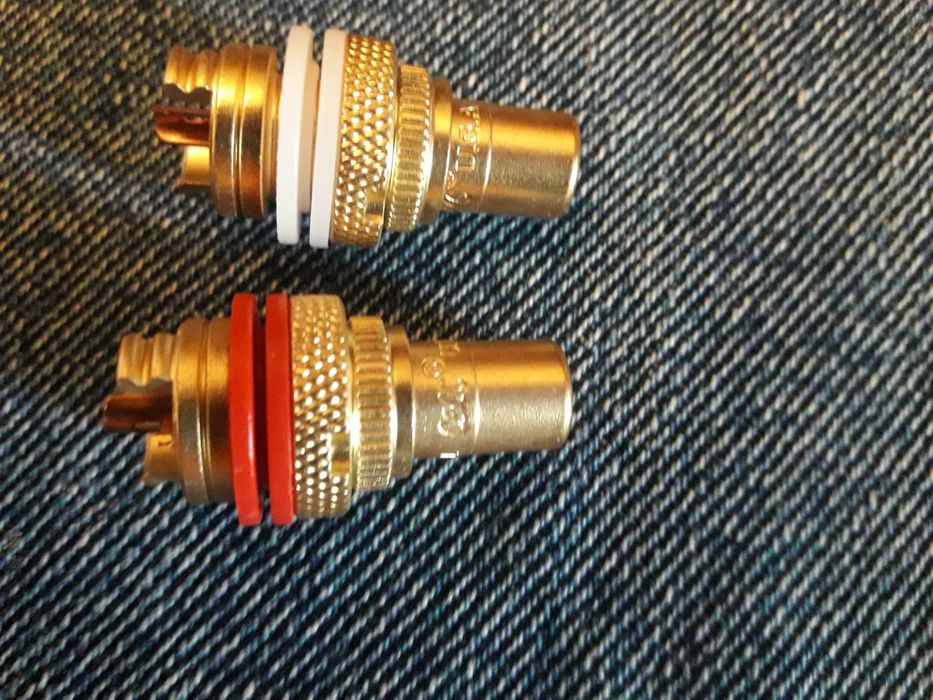 Разьем RCA . pair . левы-правый . тефлон PTFE бренд CMC