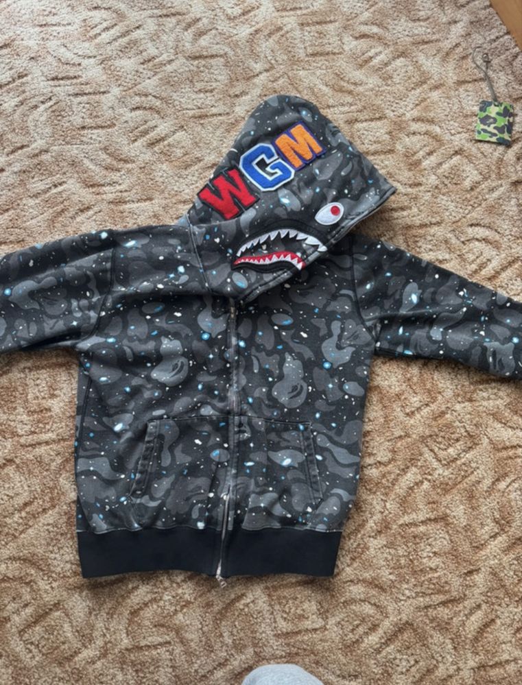 Bape shark hoodie bluza abc space camo