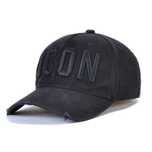 Czapka Bejsbolówka DSQUARED2 ICON Czarna / Czarne Napisy