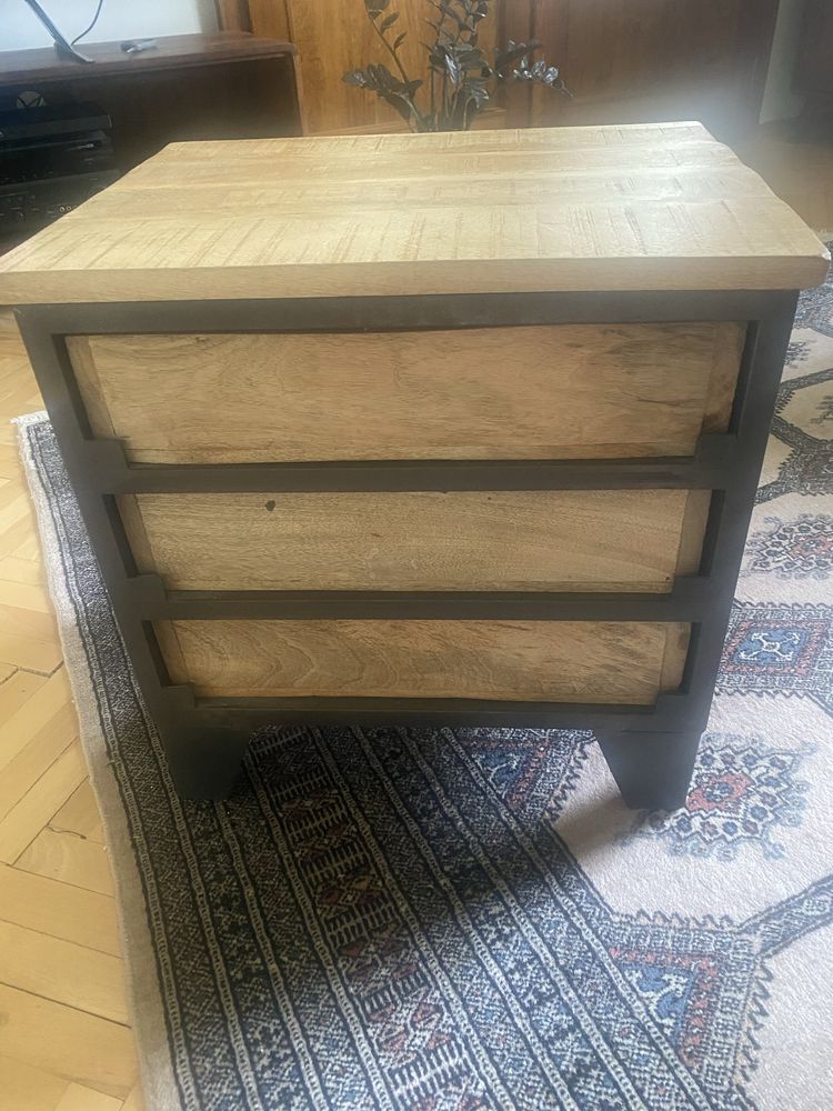 Szafka nocna w stylu loft 50x50