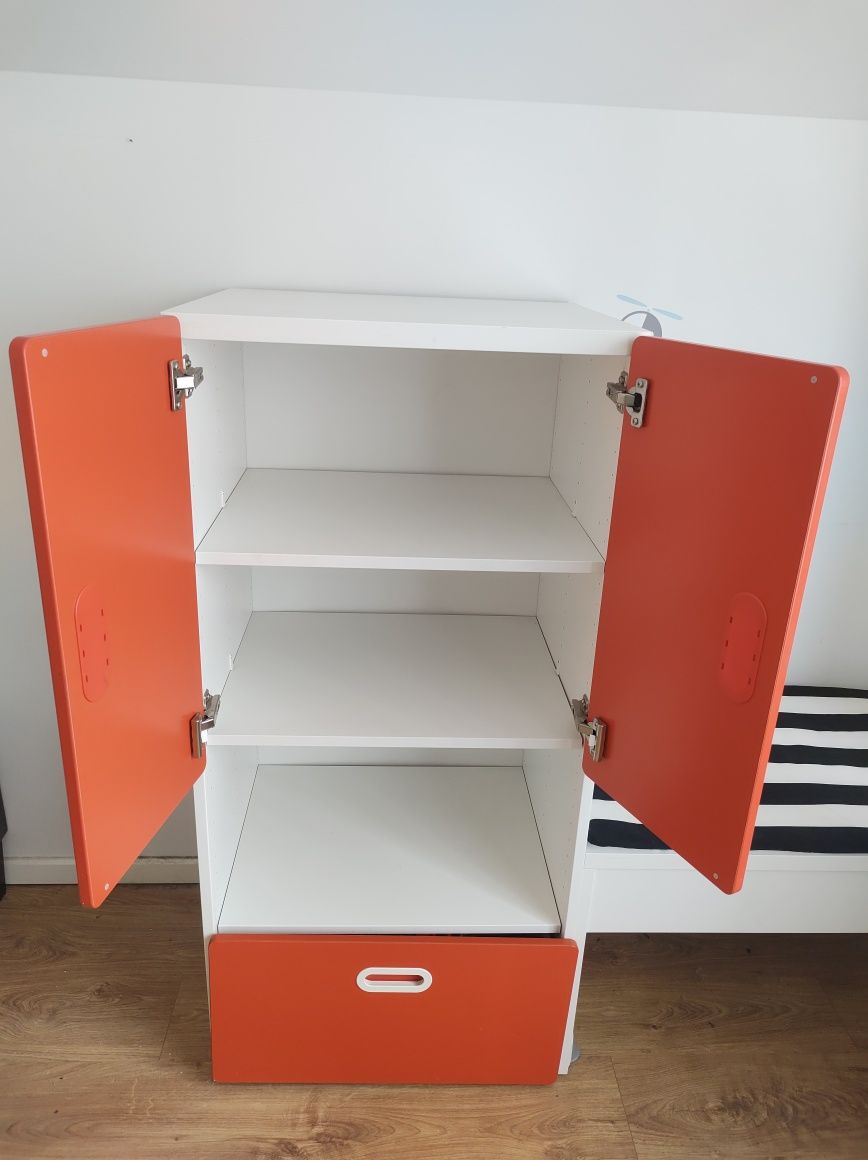 Ikea Stuva czerwona komoda + ławka z poduszką