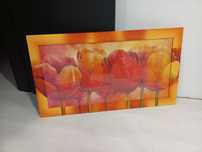 Sprzedam piękny obraz motyw tulipany, 63cm x 113cm