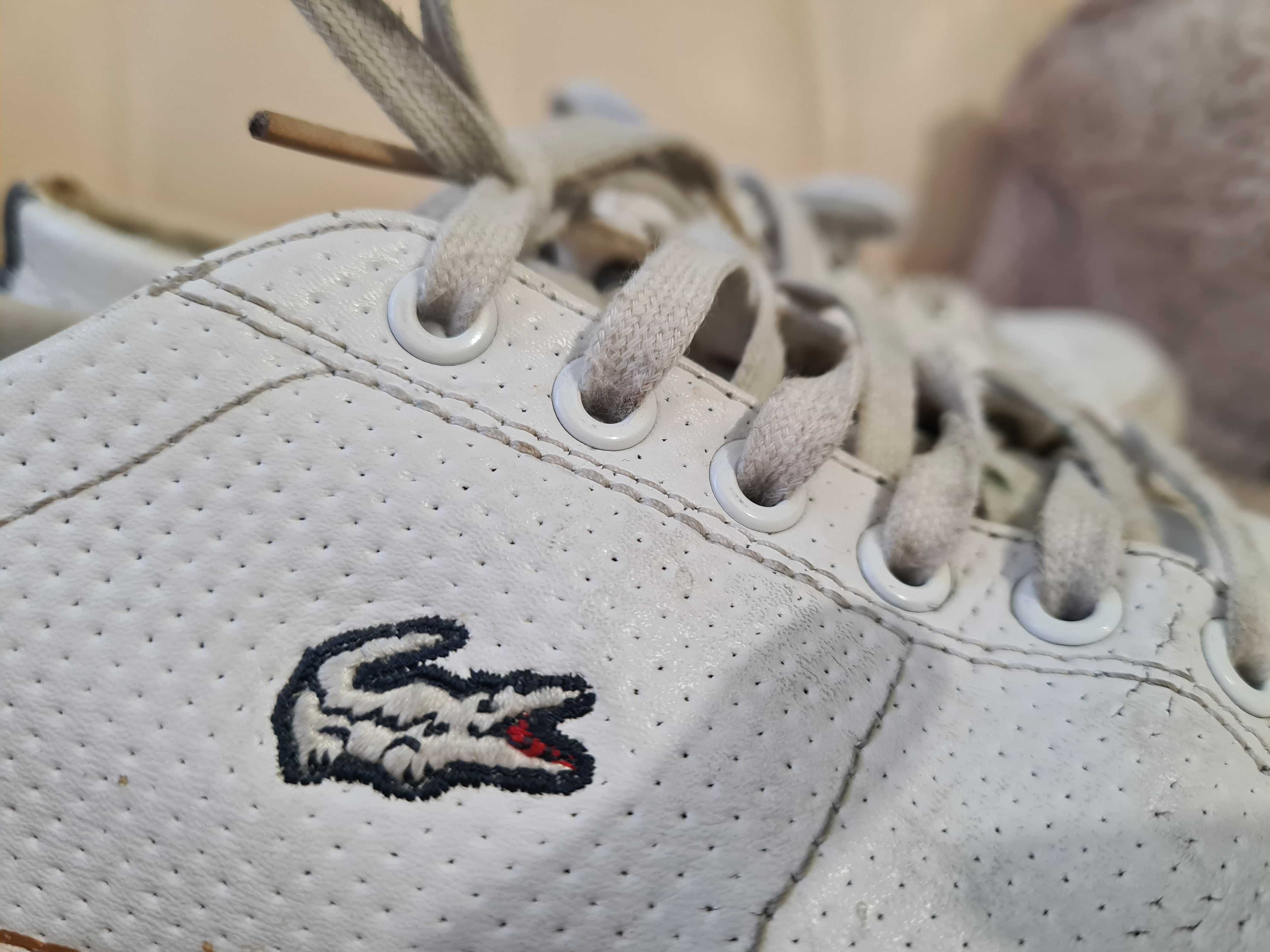 Buty trampki tenisówki Lacoste 38 białe