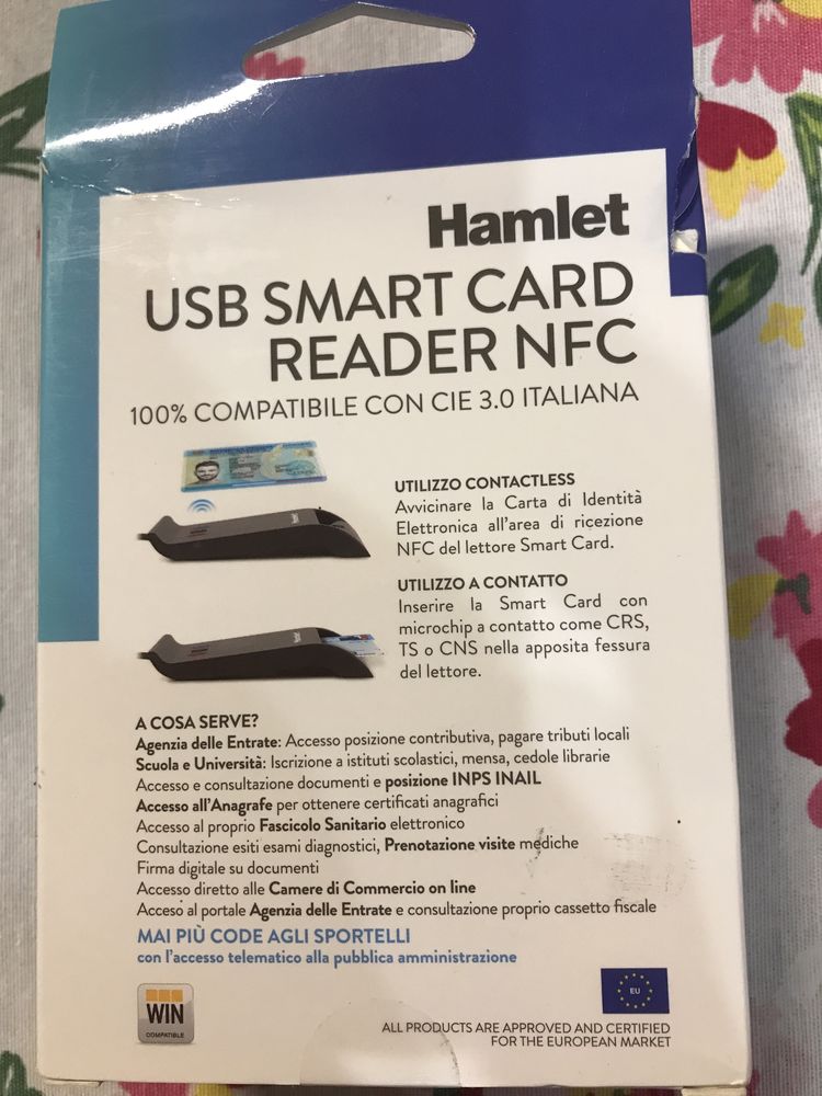 Czytnik kart Hamlet USB Smart Card Reader NFC