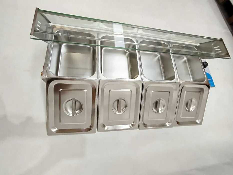 Vitrine Banho-Maria Com Cuvetes GN 1/2- NOVA