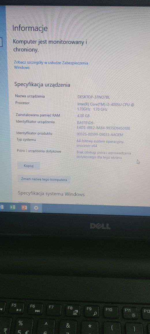 Dell Inspiron 15 3000 SSD i3 Windows 10 MS Office