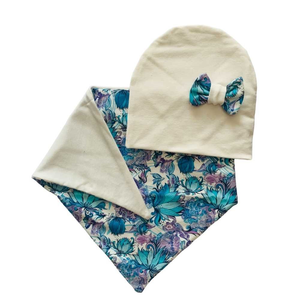 Komplet czapka i chusta 48 Handmade