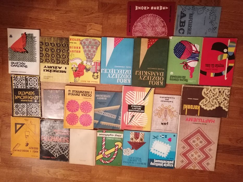 Zestaw 23x haft ujemy krój odzieży szydełkowe i innr