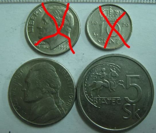Монеты филлер стотинка динар коруна в ассортименте.