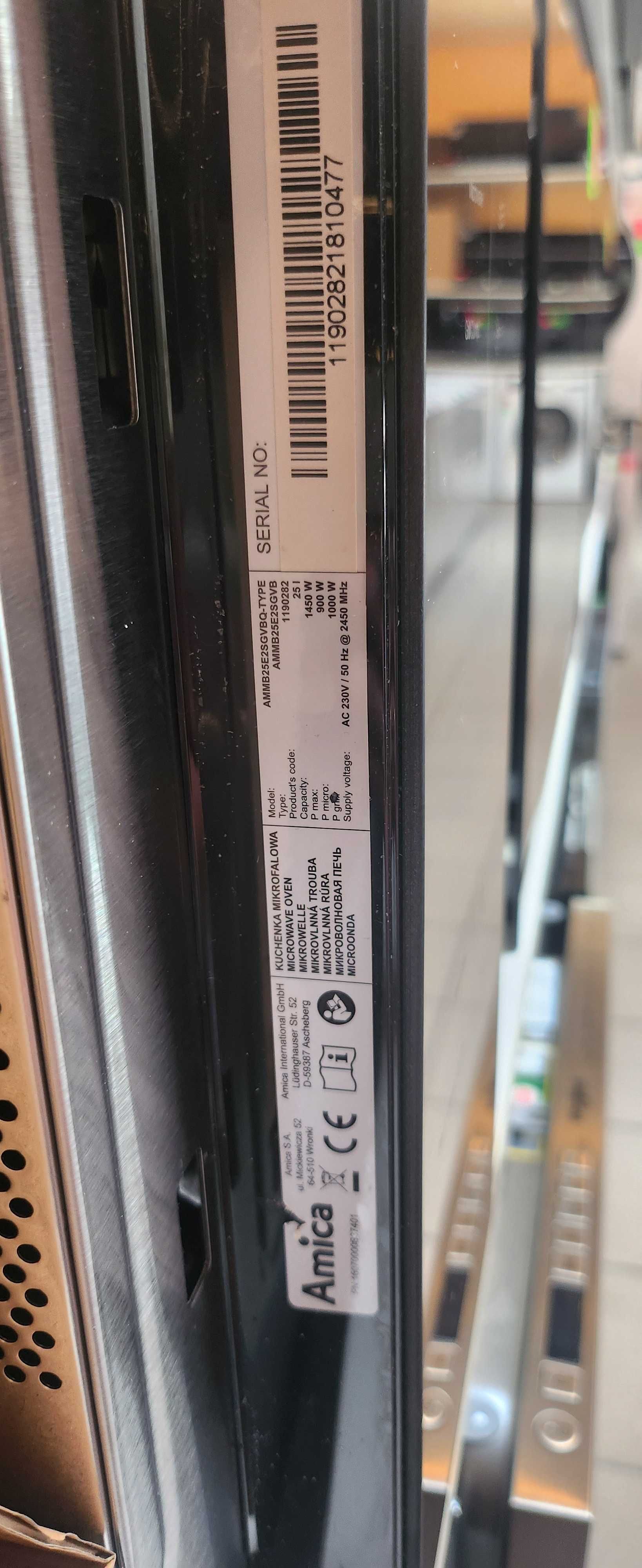 JANKI, ul. WSPÓLNA 6 Mikrofalówka do zabudowy Amica AMMB25E2SGVBQ-TYPE